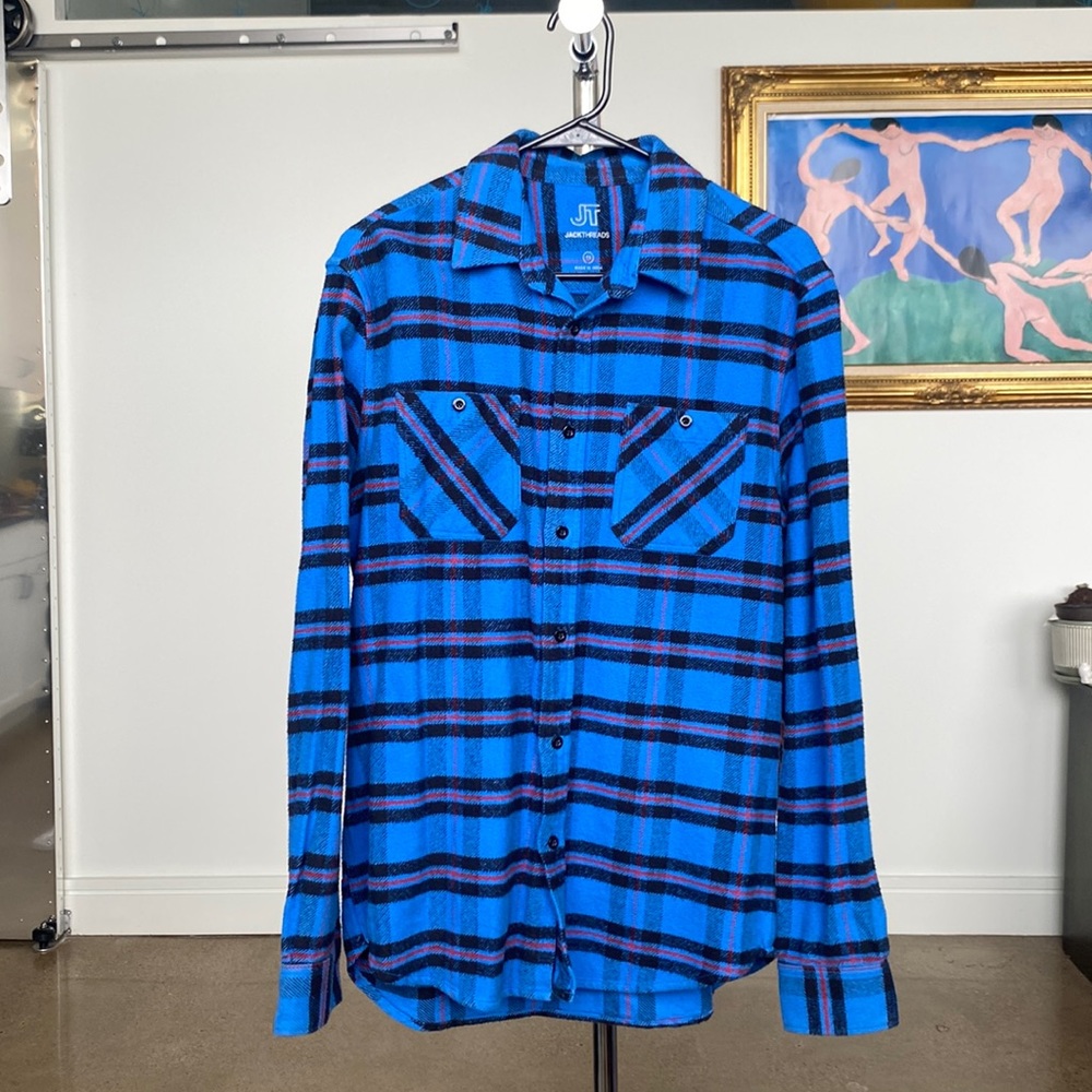 Jack Threads Cotton Flannel Button-up